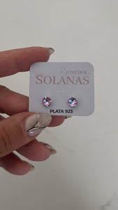 Aros Plata 925 . Ariadna Lila