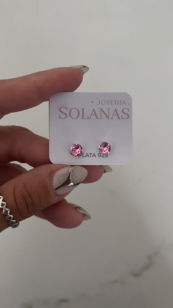 Aros Plata 925 . Ariadna Rosa