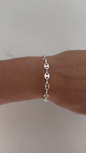 Pulsera Acero Blanco . Federica