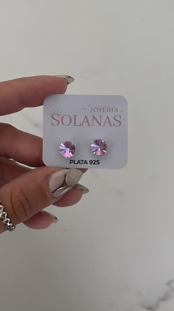 Aros Plata 925 . Ari Lila