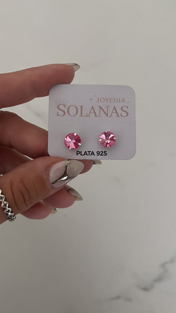 Aros Plata 925 . Ari Rosa