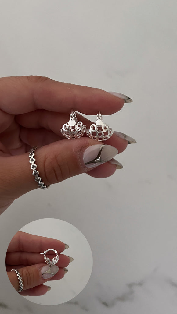 Aros Plata 925 . Flora