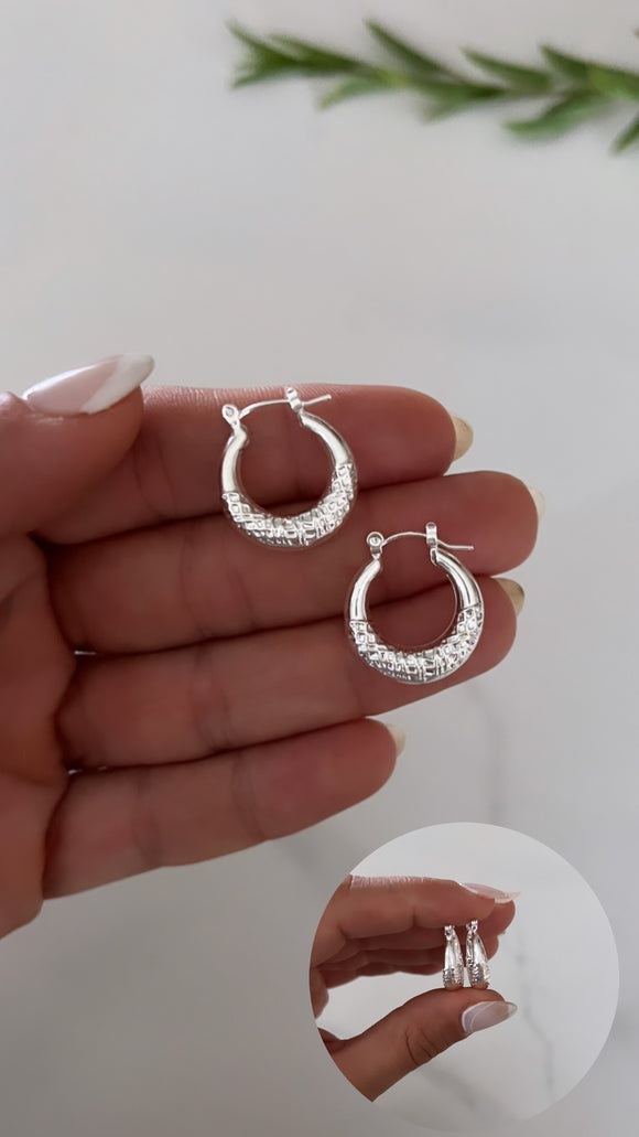 Aros Plata 925 . Angela