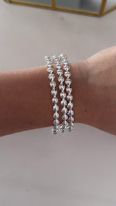 Pulsera Acero Blanco . Eliana