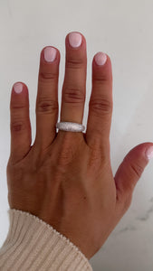Anillo Acero Blanco . Adelia