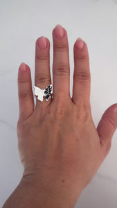 Anillo Acero Blanco . Amalia