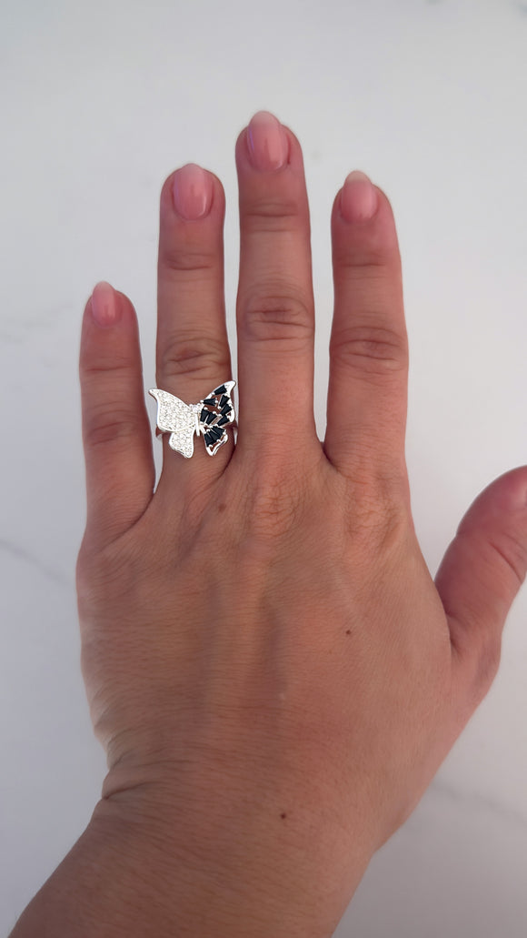 Anillo Acero Blanco . Amalia