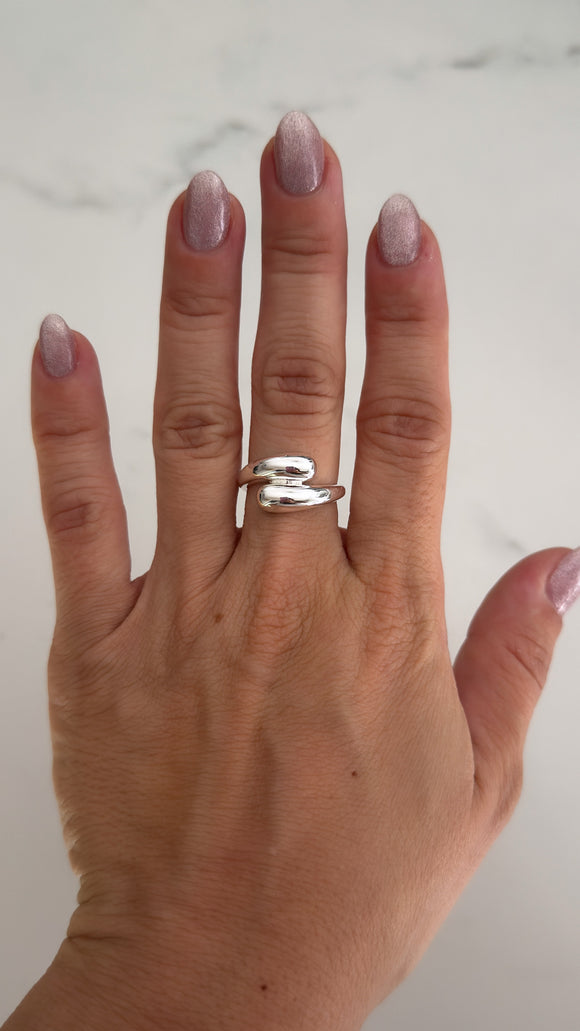 Anillo Acero Blanco . Francesca