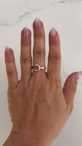 Anillo Acero Blanco . Gemma