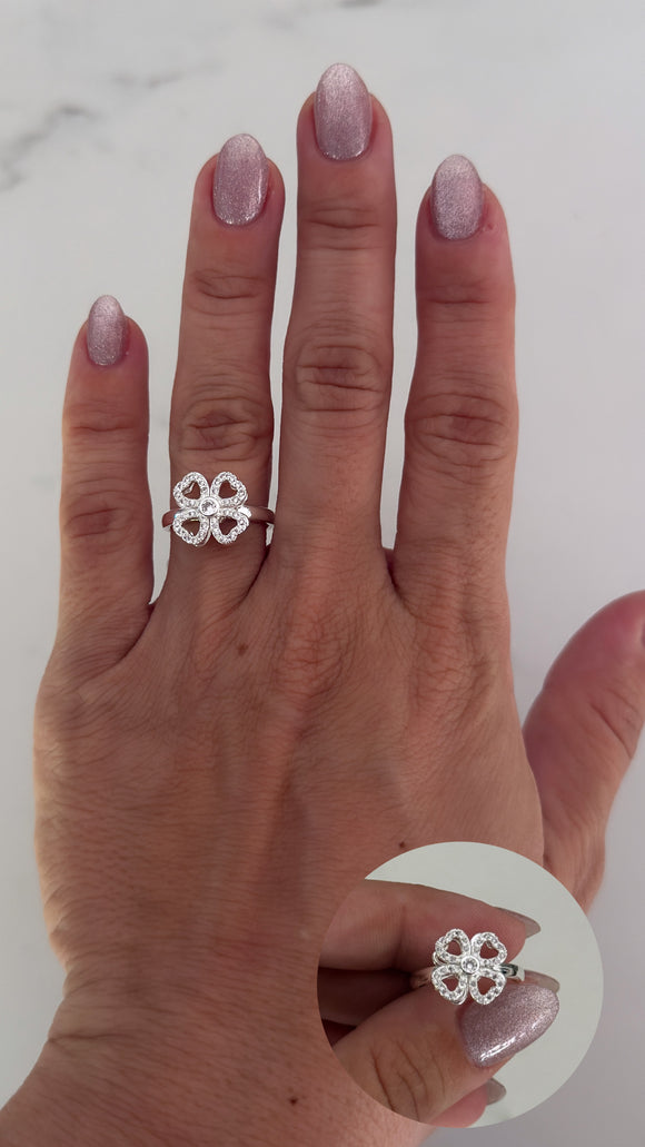 Anillo Acero Blanco . Elena