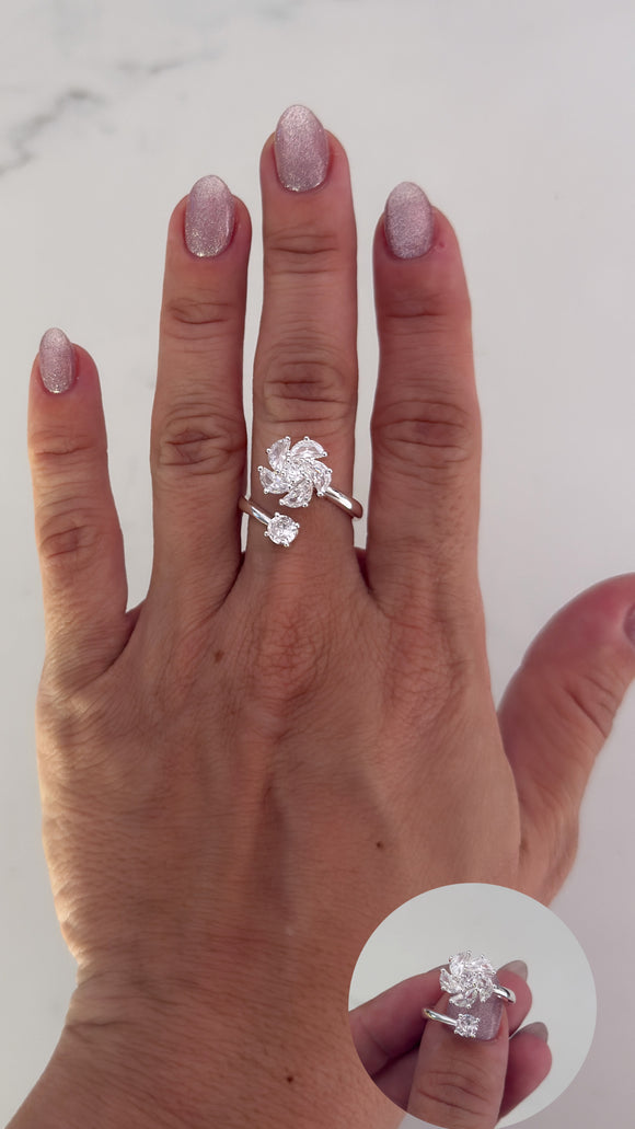 Anillo Acero Blanco . Fabrizia