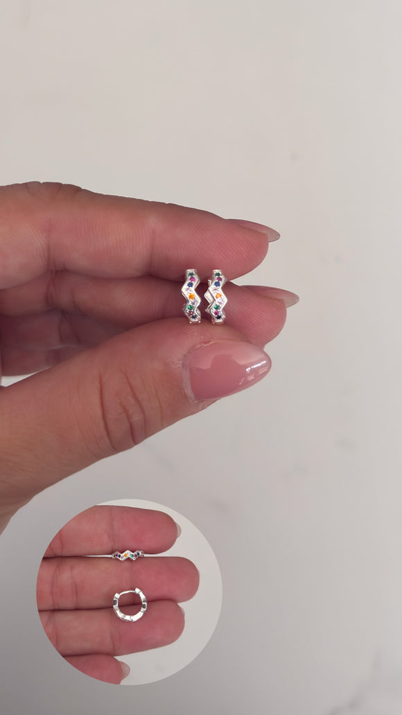 Aros Plata 925 . Rose