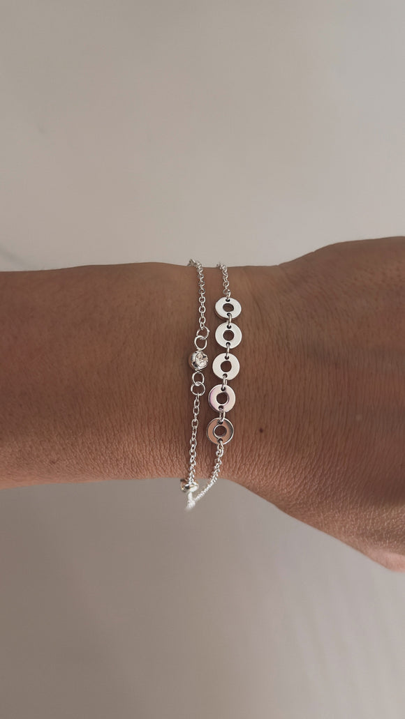 Pulsera Acero Blanco . Elisa