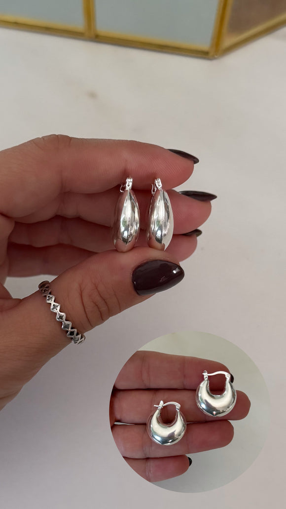 Aros Plata 925 . Jennifer
