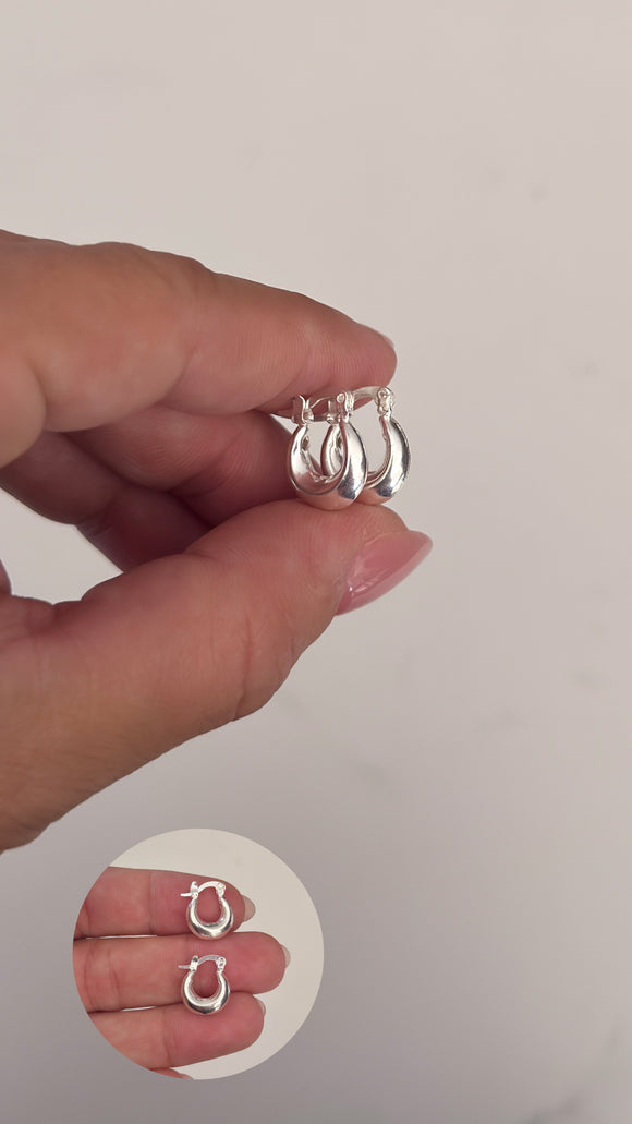 Aros Plata 925 . Theresa
