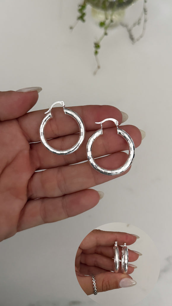 Aros Plata 925 . Pamela