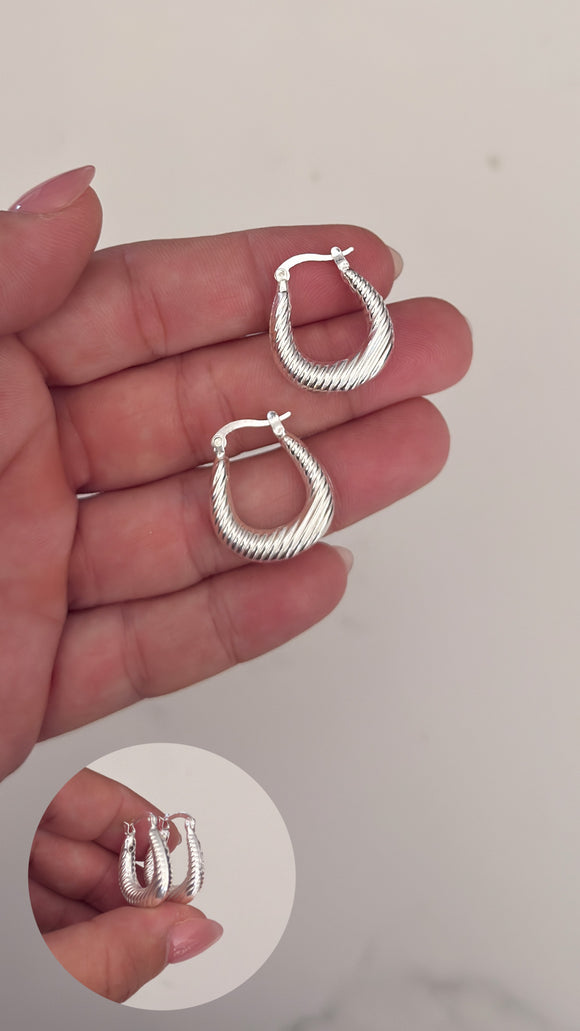 Aros Plata 925 . Serenity