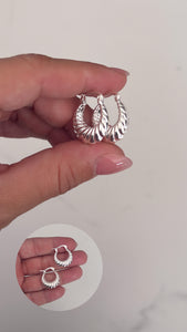 Aros Plata 925 . Teresa