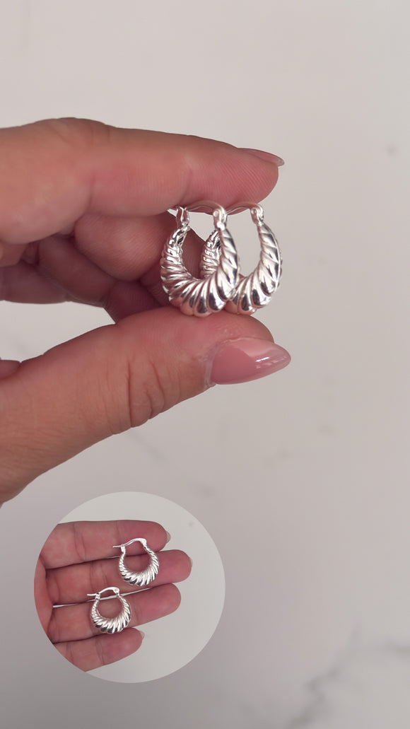 Aros Plata 925 . Teresa