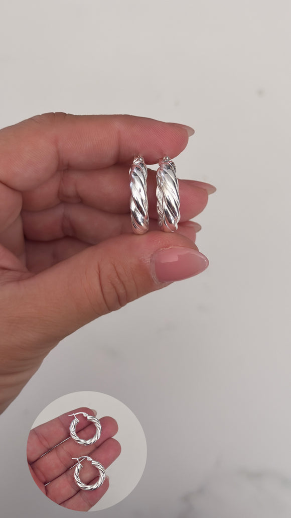 Aros Plata 925 . Winifred