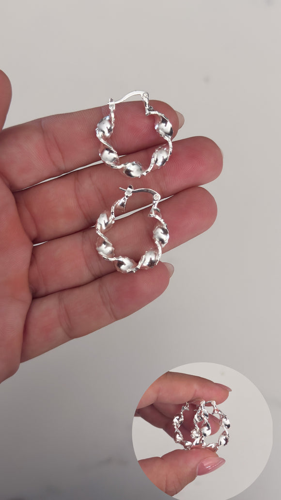 Aros Plata 925 . Elena