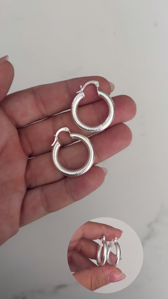 Aros Plata 925 . Elise