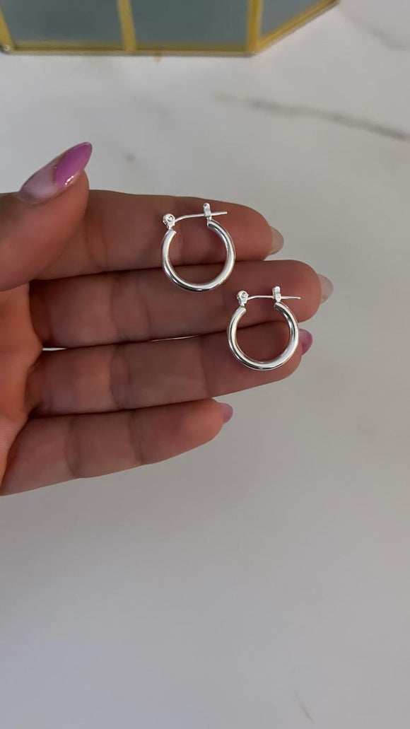 Aros Plata 925 . Elizabeth