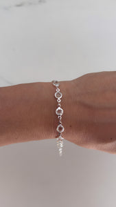 Pulsera Acero Blanco . Francesca