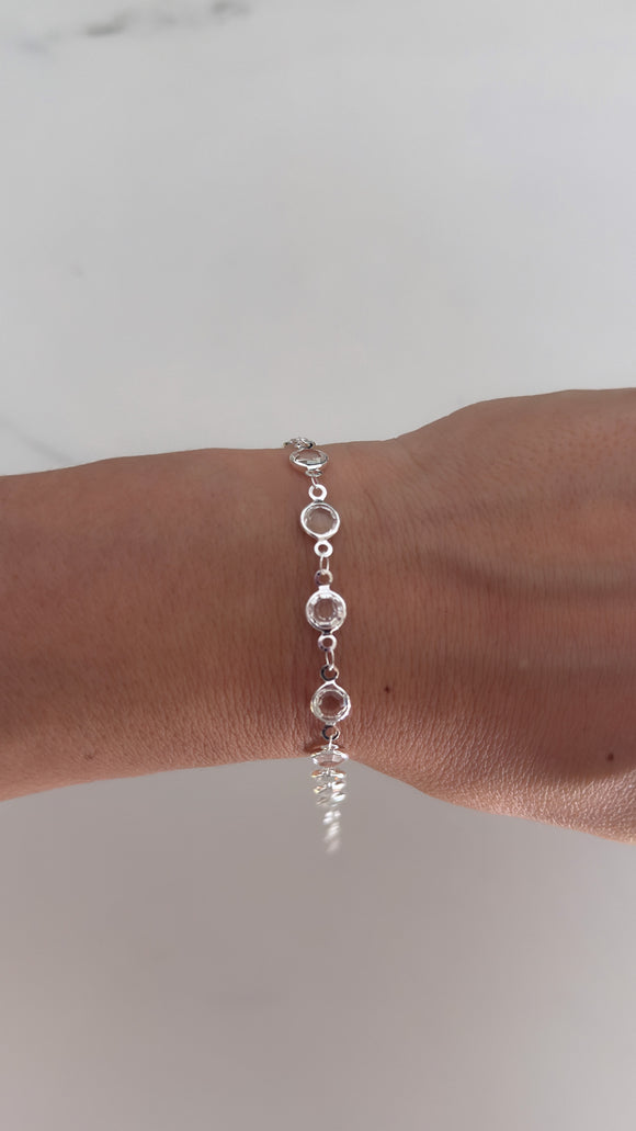 Pulsera Acero Blanco . Francesca
