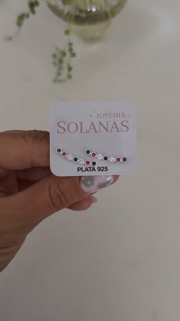 Aros Plata 925 . Letizia