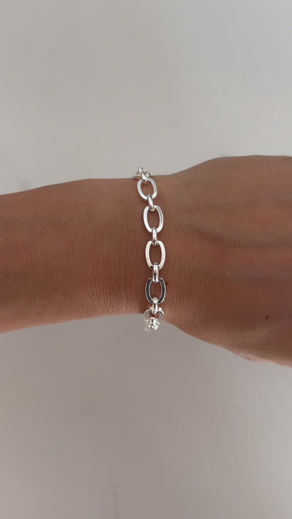 Pulsera Acero Blanco . Giulia
