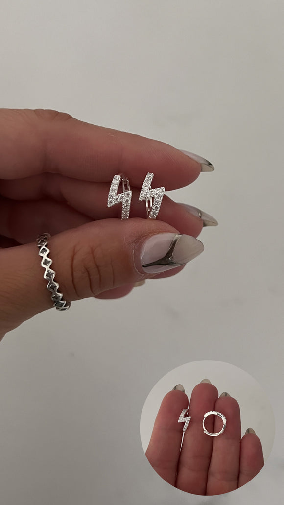 Aros Plata 925 . Georgia