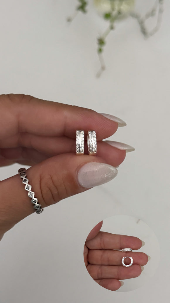Aros Plata 925 . Isla