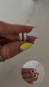 Aros Plata 925 . Janice