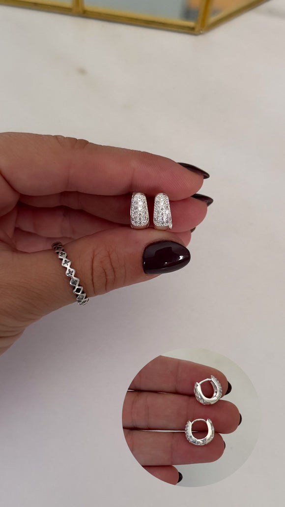 Aros Plata 925 . Lara