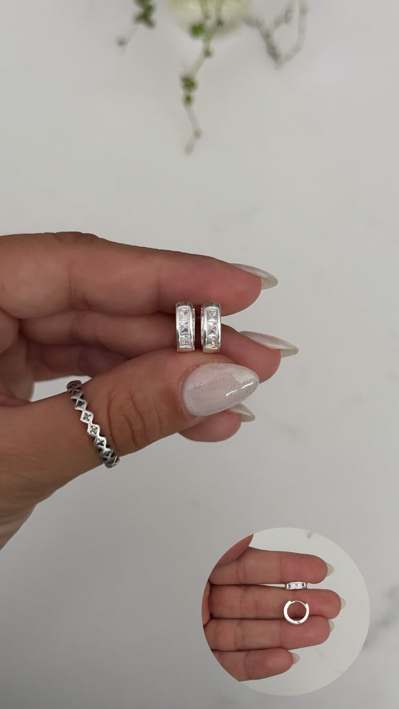 Aros Plata 925 . Lily