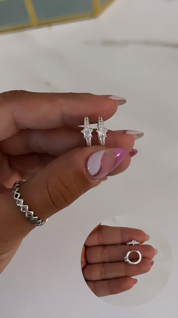 Aros Plata 925 . Margaret