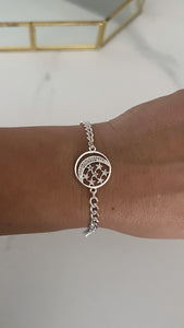 Pulsera Acero Blanco . Cielo