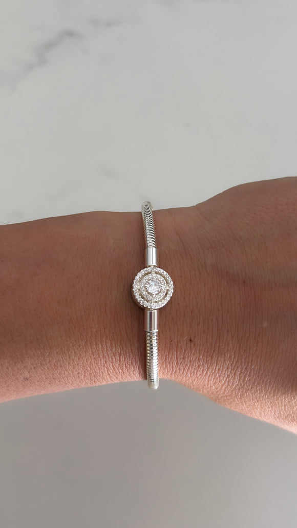 Pulsera Acero Blanco . Laura