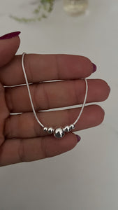 Tobillera Acero Blanco . Luz