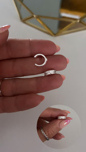 Bidu Plata 925 . Solitario Bianca