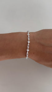 Pulsera Acero Blanco . Gabriella