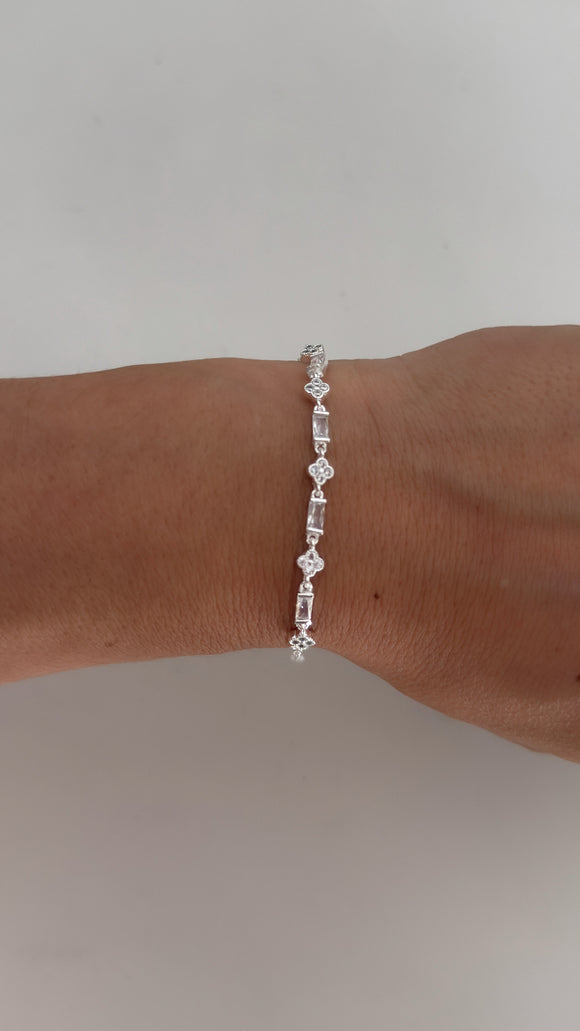Pulsera Acero Blanco . Gabriella
