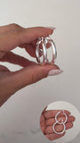 Aros Plata 925 . Paz