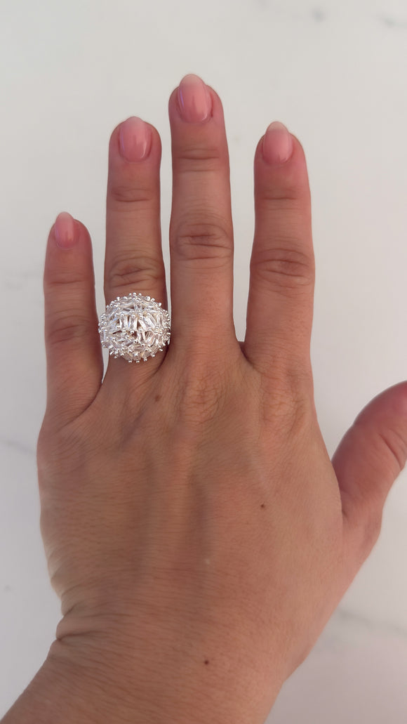 Anillo Acero Blanco . Alessia