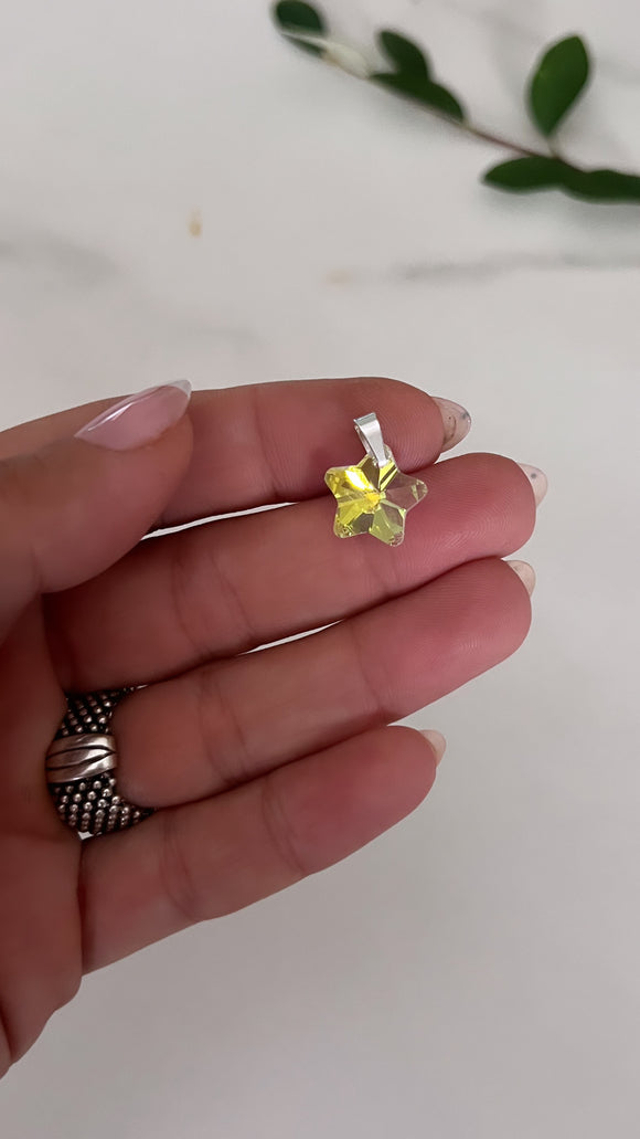 Dijes Acero Blanco . Estrellita