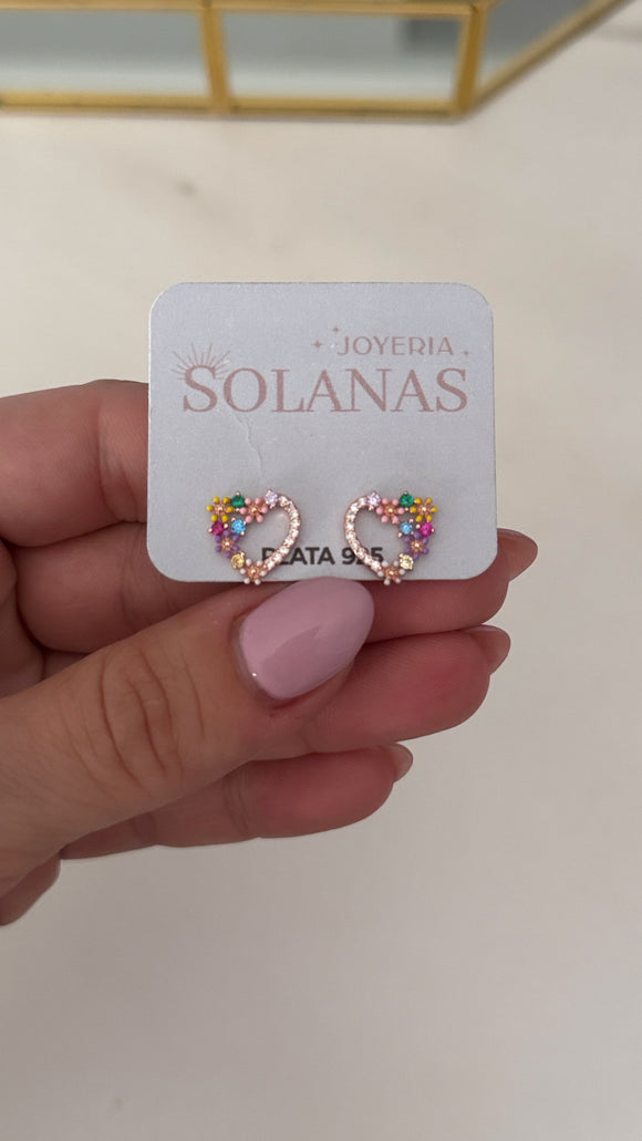 Aros Plata Rose . Primavera