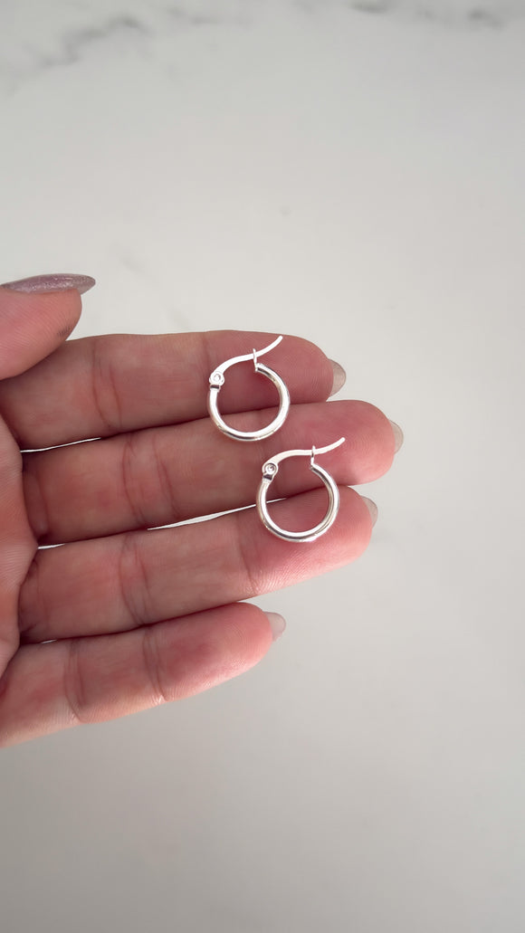 Aros Acero Blanco . Donatella