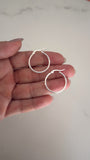 Aros Acero Blanco . Donatella