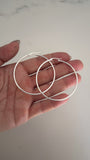 Aros Acero Blanco . Donatella